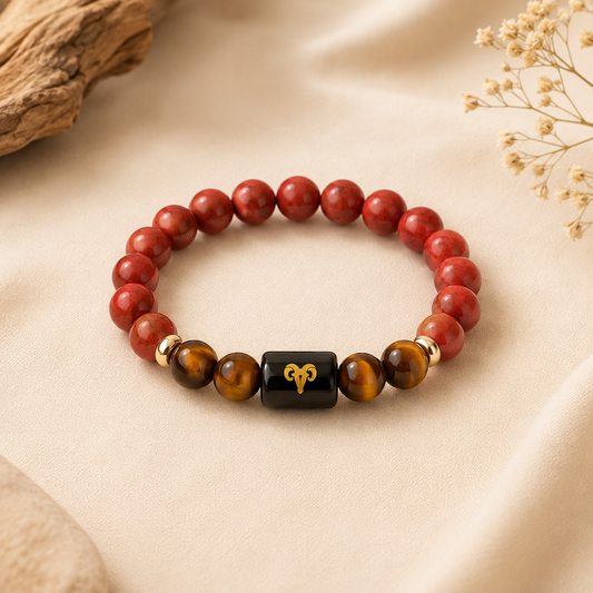 Aries Zodiac Mesh Rashi Bracelet